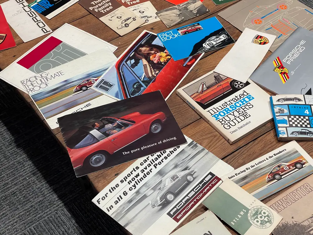 No Reserve Massive Collection of Porsche literature — Sold
