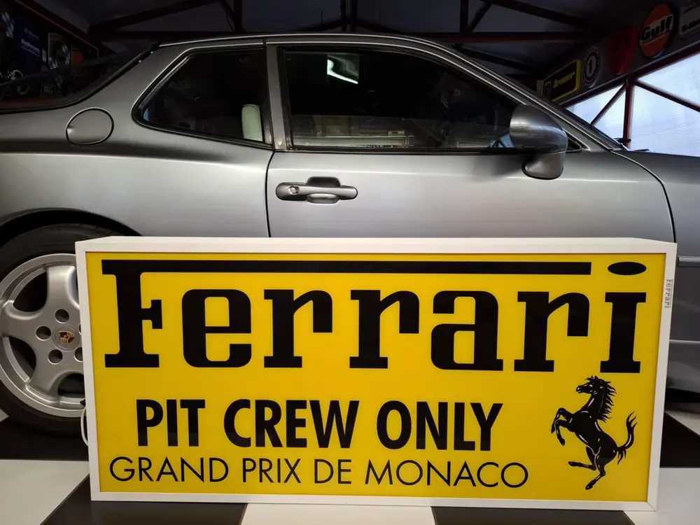 No Reserve Illuminated Ferrari Sign — Sold | PCARMARKET