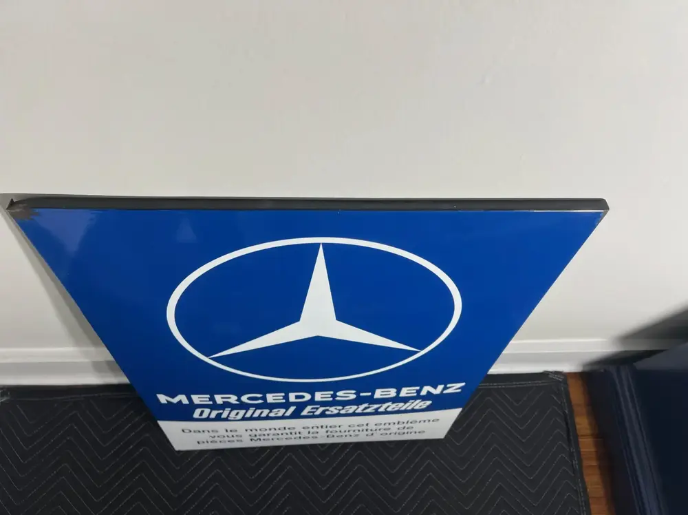 No Reserve Genuine Mercedes-Benz Porcelain Sign — Sold | PCARMARKET