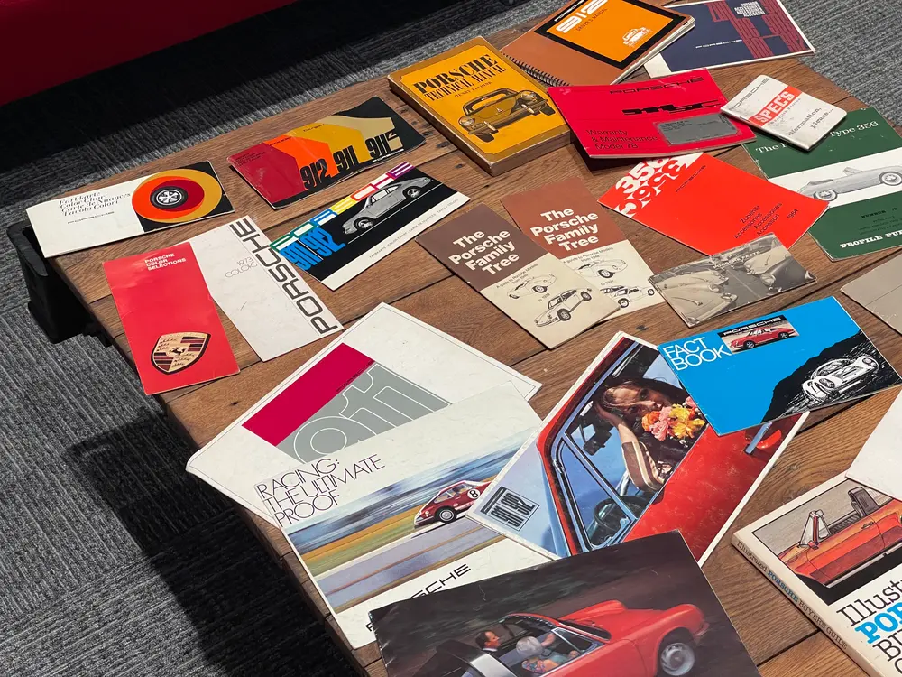 No Reserve Massive Collection of Porsche literature — Sold