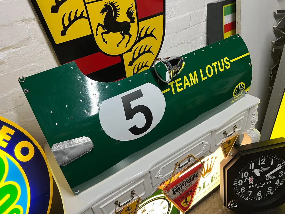 Team Lotus Jim Clark No.5 Decorative F1 Hanging Door Panel