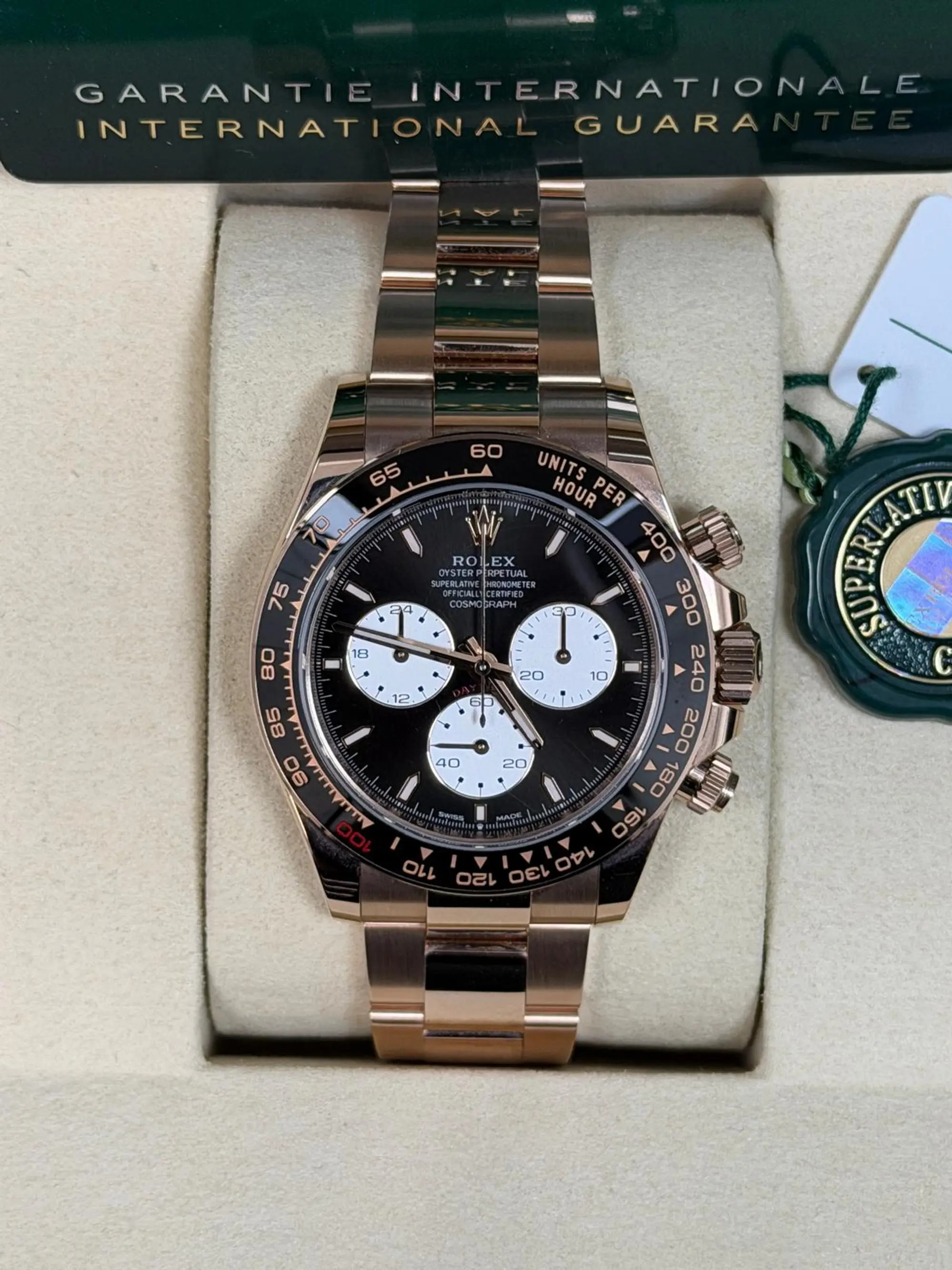 24-Hour Auction: New Unworn 2025 Rolex Daytona Le Mans 18k Everose