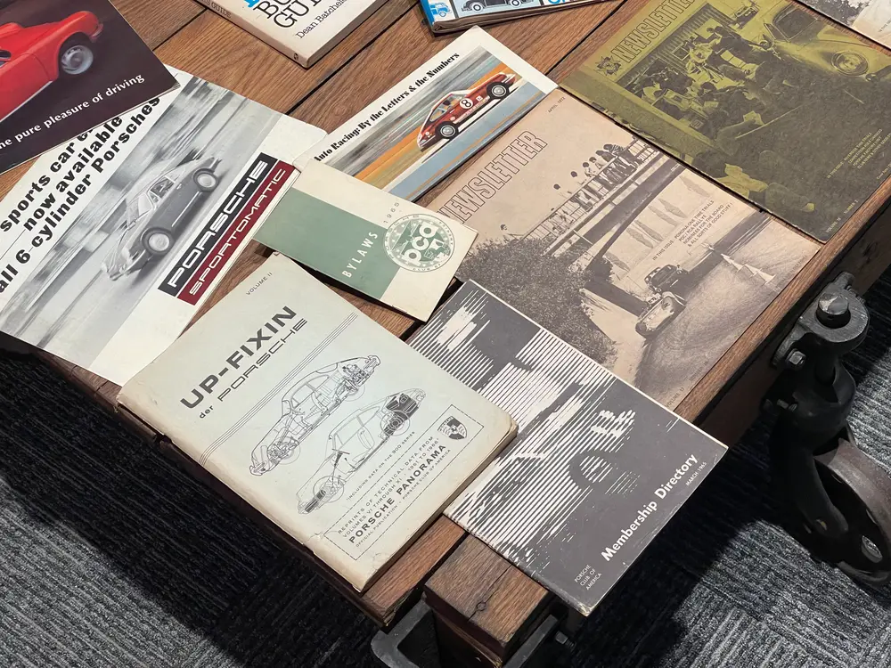 No Reserve Massive Collection of Porsche literature — Sold
