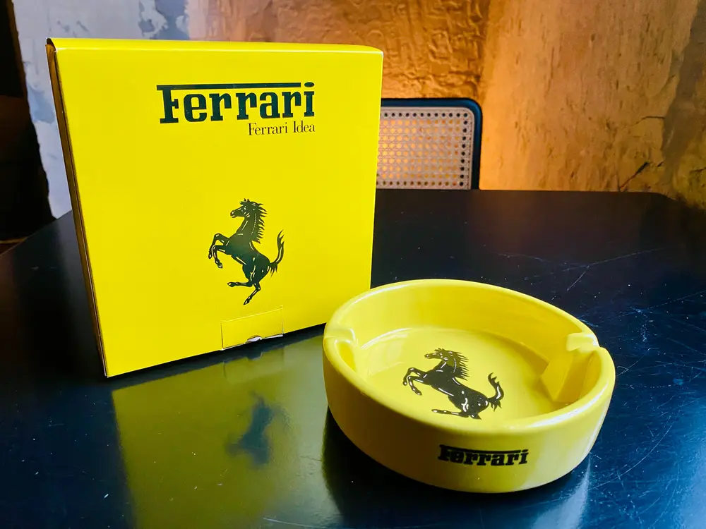 Collection of 9 vintage Ferrari & Marlboro Ashtrays — Sold