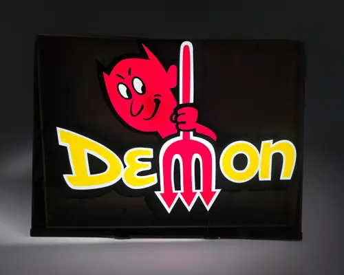 Illuminated Dodge Demon Sign — Auction Ended | PCARMARKET