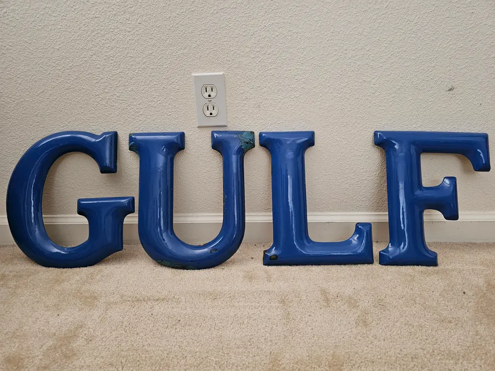 Gulf Gas Station Sign Collection — Auction Ended | PCARMARKET