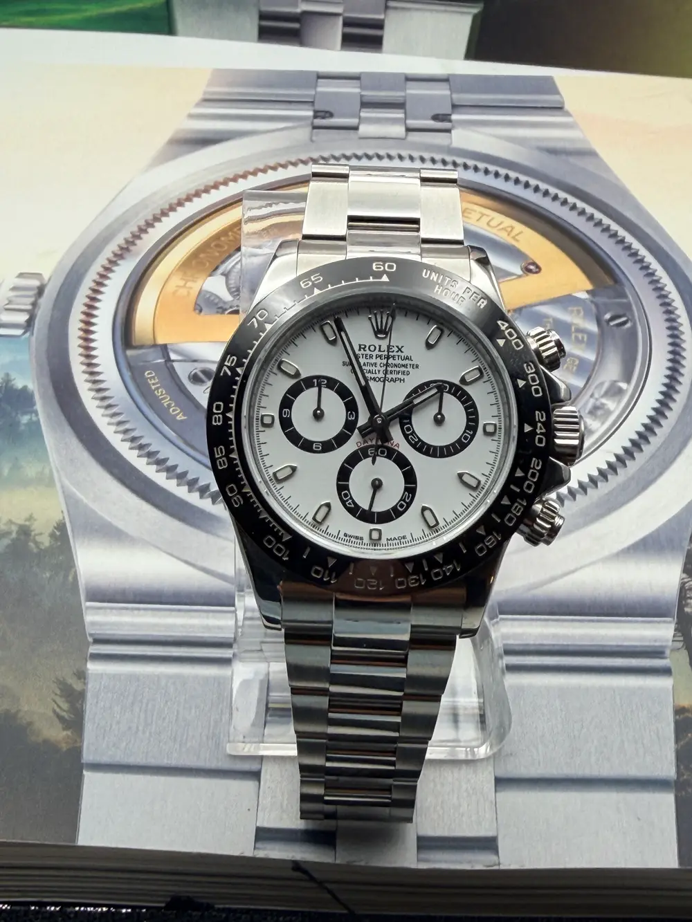 Unworn 2025 Rolex Daytona Panda Watch Ref 126500ln Full Set