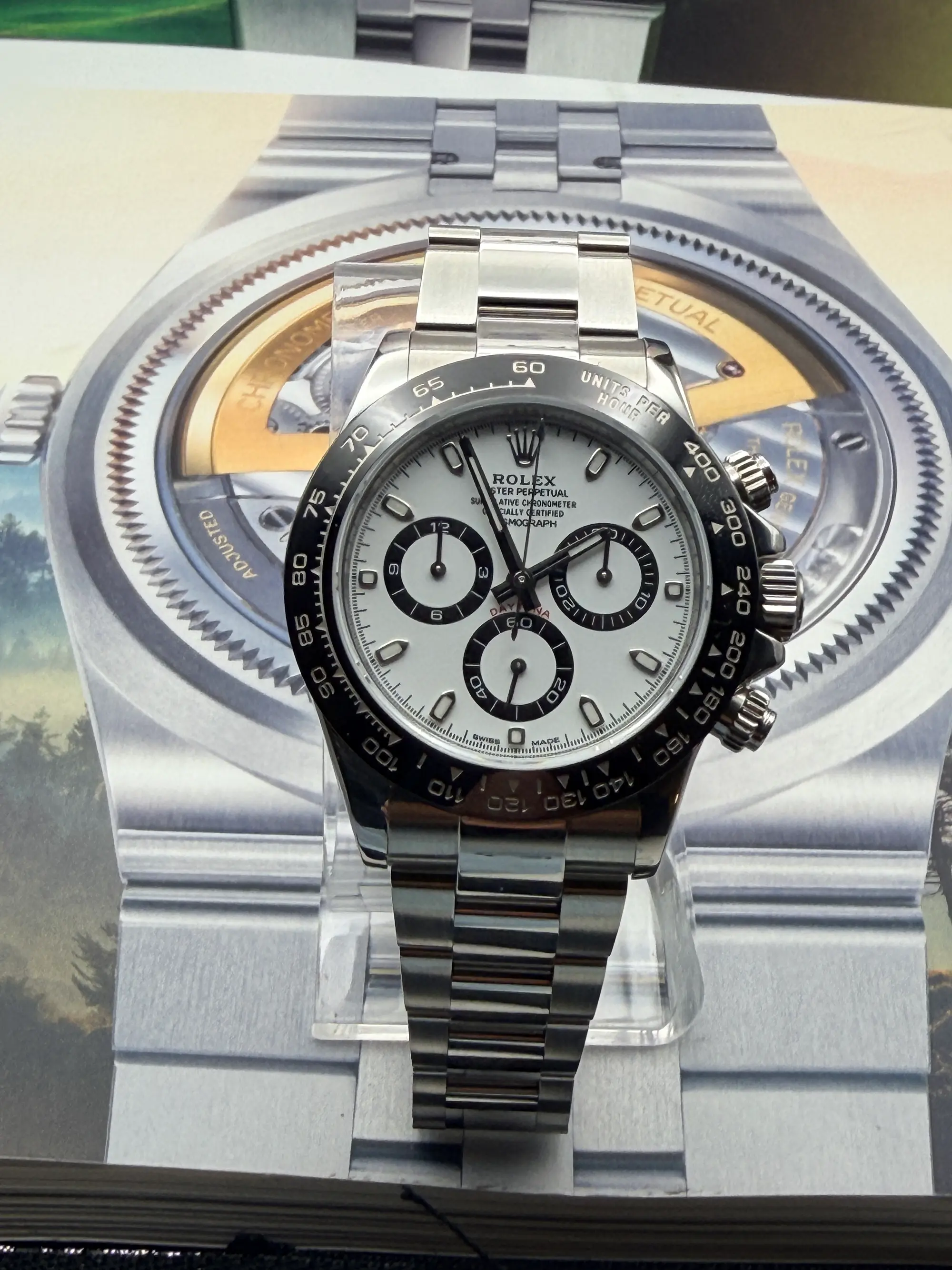 Unworn 2025 Rolex Daytona Panda Watch Ref 126500ln Full Set