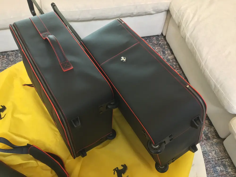 Three-piece Ferrari 488 GTB Schedoni Luggage Set — Sold | PCARMARKET
