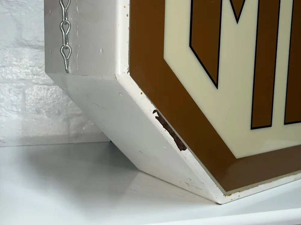 1960's Illuminated MG Dealership Double Sided Sign — Auction Ended