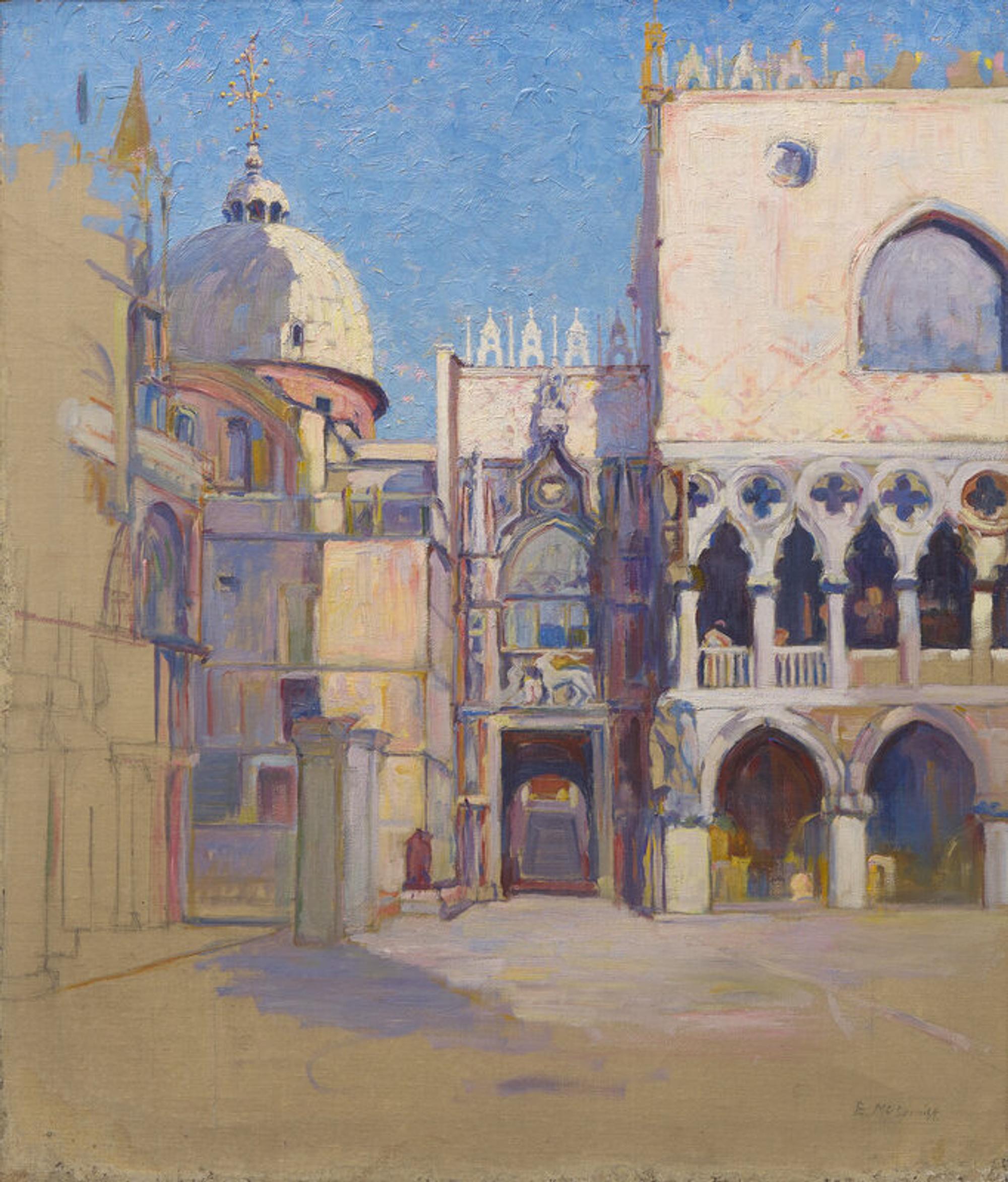 M. Evelyn McCormick (American, 1862-1948) — Porta della Carta - Venice, c. 1924