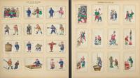 A Rare Album of 635 Chinese Export Miniature Pith Paintings, Second Half 19th Century 清晚期 外銷中國風情通草畫冊（通草畫共計635幅）