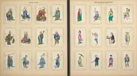A Rare Album of 635 Chinese Export Miniature Pith Paintings, Second Half 19th Century 清晚期 外銷中國風情通草畫冊（通草畫共計635幅）
