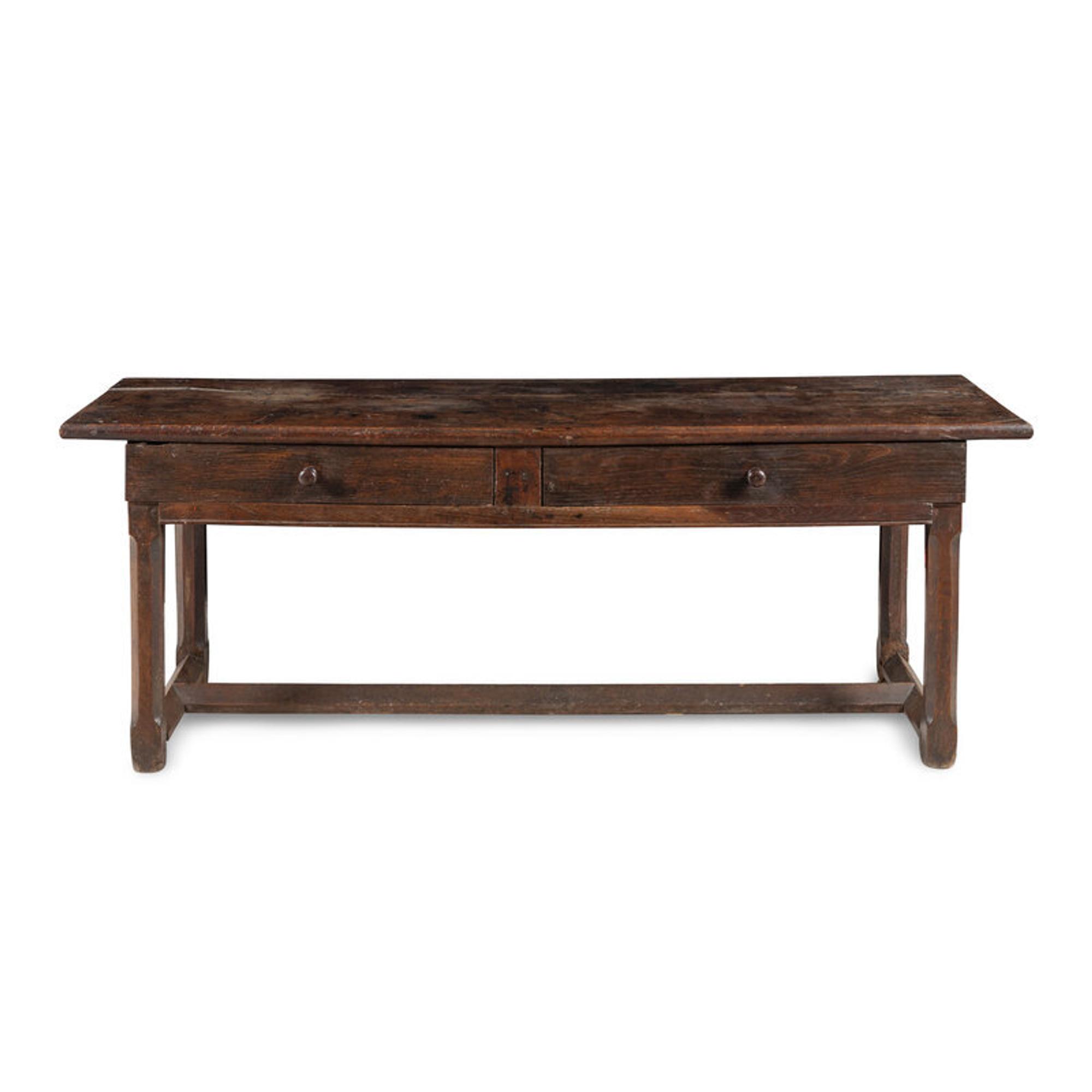 A Baroque Carved Oak Refectory Table