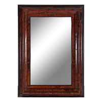 A Flemish Part-Ebonized and Tortoiseshell Veneered Ripple-Molded Mirror
