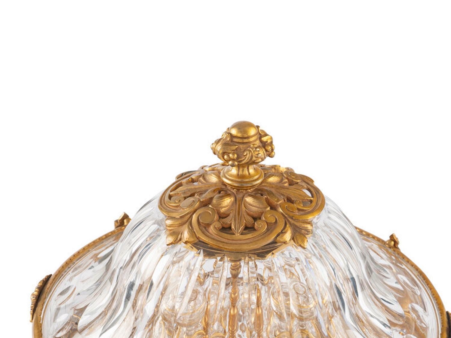 A Baccarat Gilt Bronze Mounted and Cut Glass Cave à Liqueur