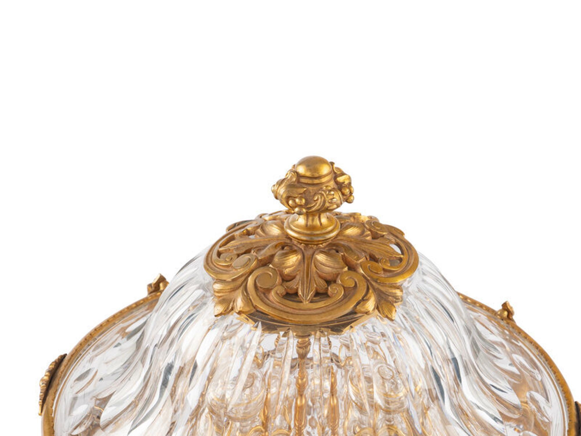 A Baccarat Gilt Bronze Mounted and Cut Glass Cave à Liqueur