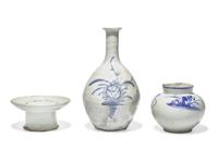 Three Korean Porcelain Vessels