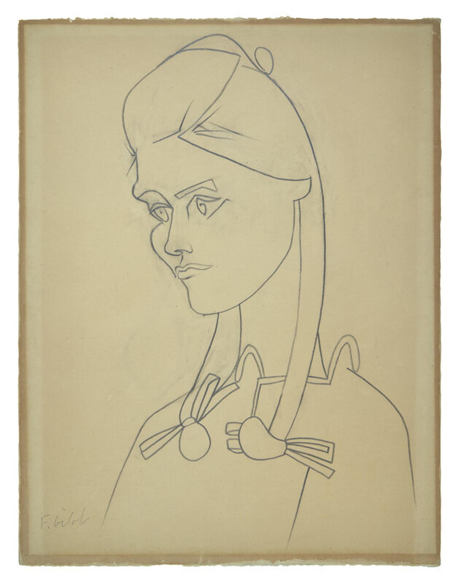 Françoise Gilot (French, 1921-2023) — Portrait de Cecile Miguel , 1951