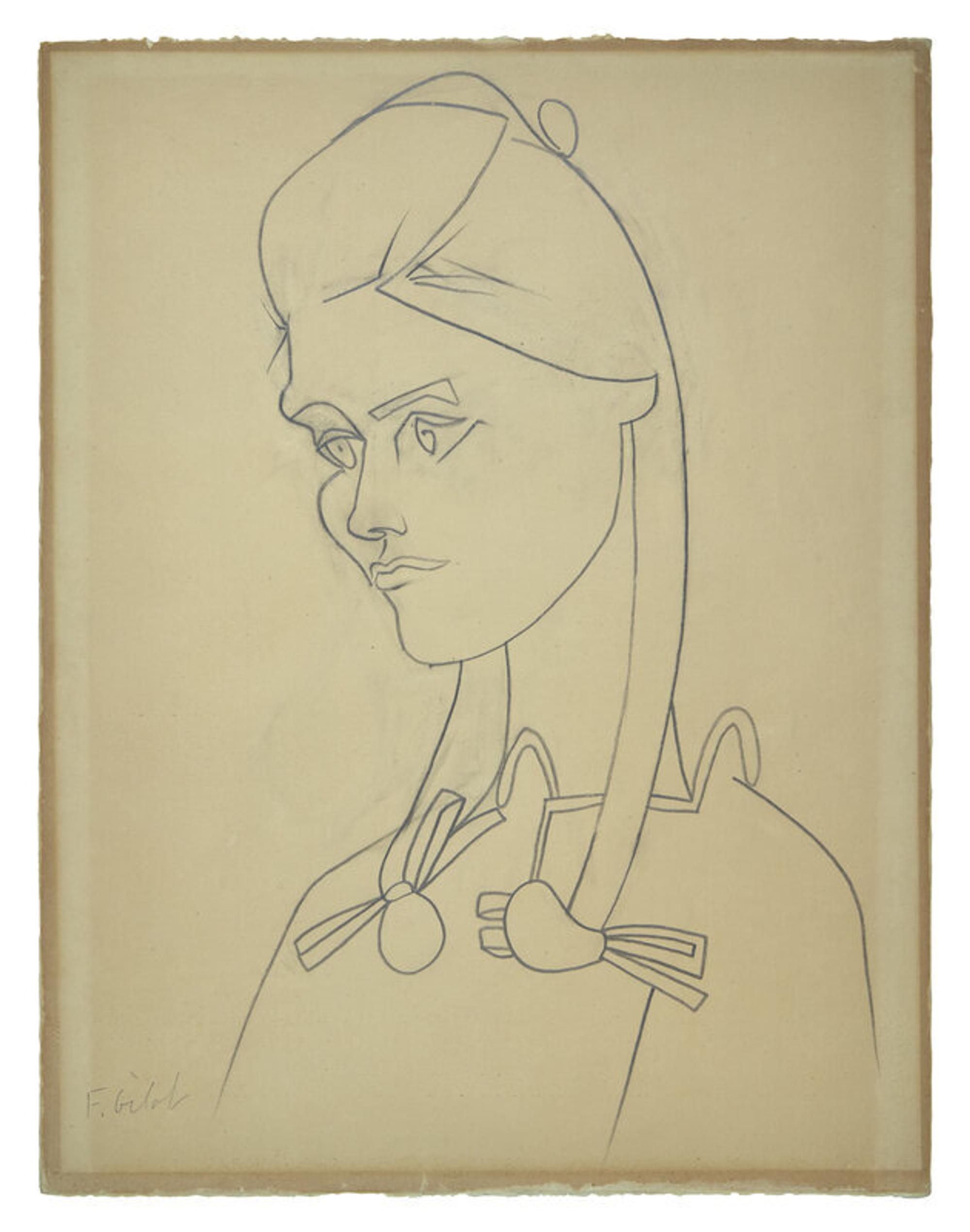 Françoise Gilot (French, 1921-2023) — Portrait de Cecile Miguel , 1951