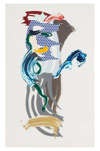 Roy Lichtenstein (American, 1923–1997) — Blue Face (from Brushstroke Figures ), 1989
