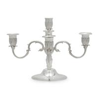 An English Silver Five-Light Candelabrum
