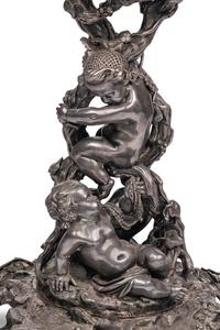 A Napoleon III Electroplated Bronze Centerpiece