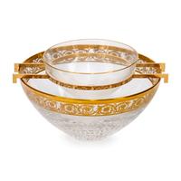 A Saint-Louis Thistle Cut Glass Caviar Server