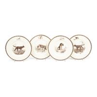 A Set of Twelve Wedgwood The American Sporting Dog Porcelain Plates
