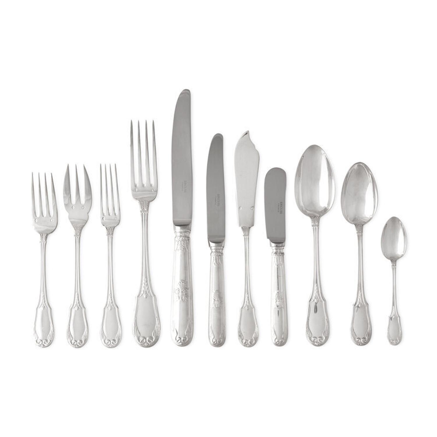A French Silver Flatware Service
