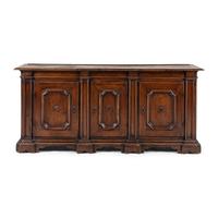 An Italian Baroque Walnut Console Cabinet