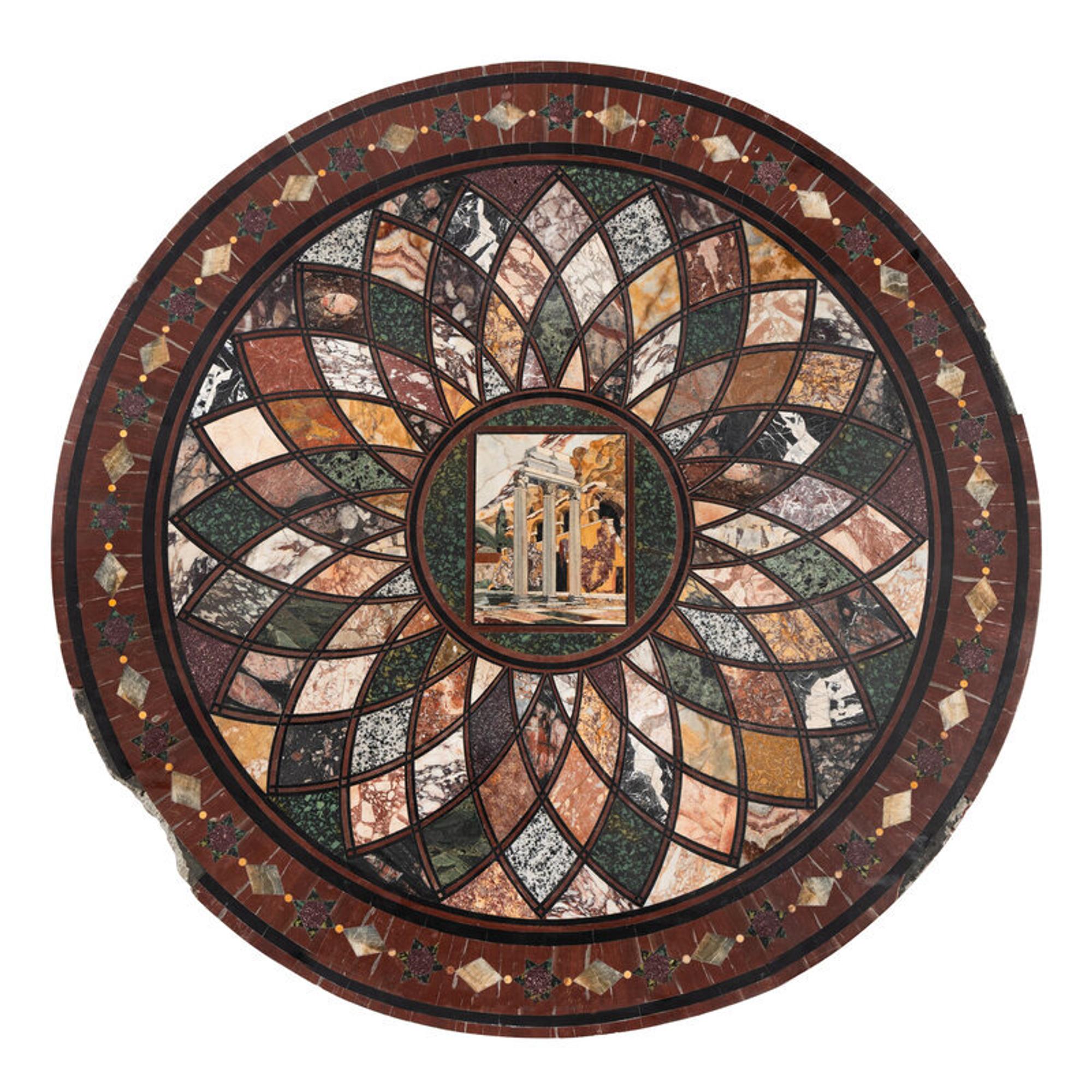 An Italian Pietra Dura and Specimen Marble Table Top