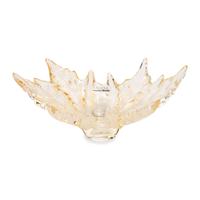 A Lalique Champs Elyseés Amber Bowl