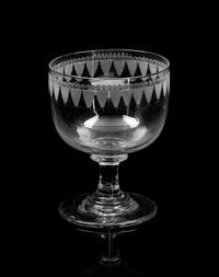 An English Cut Glass Stemware Service