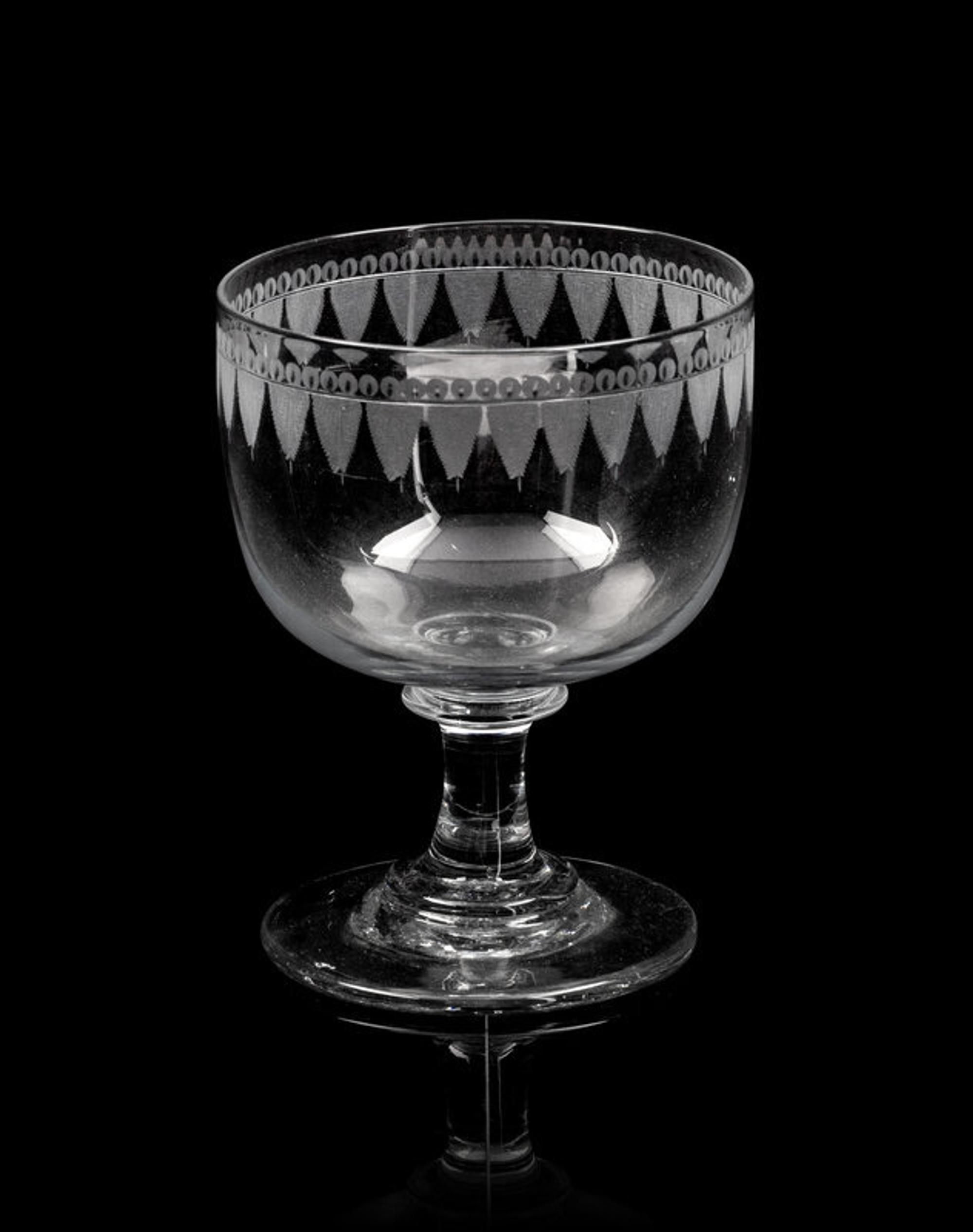 An English Cut Glass Stemware Service