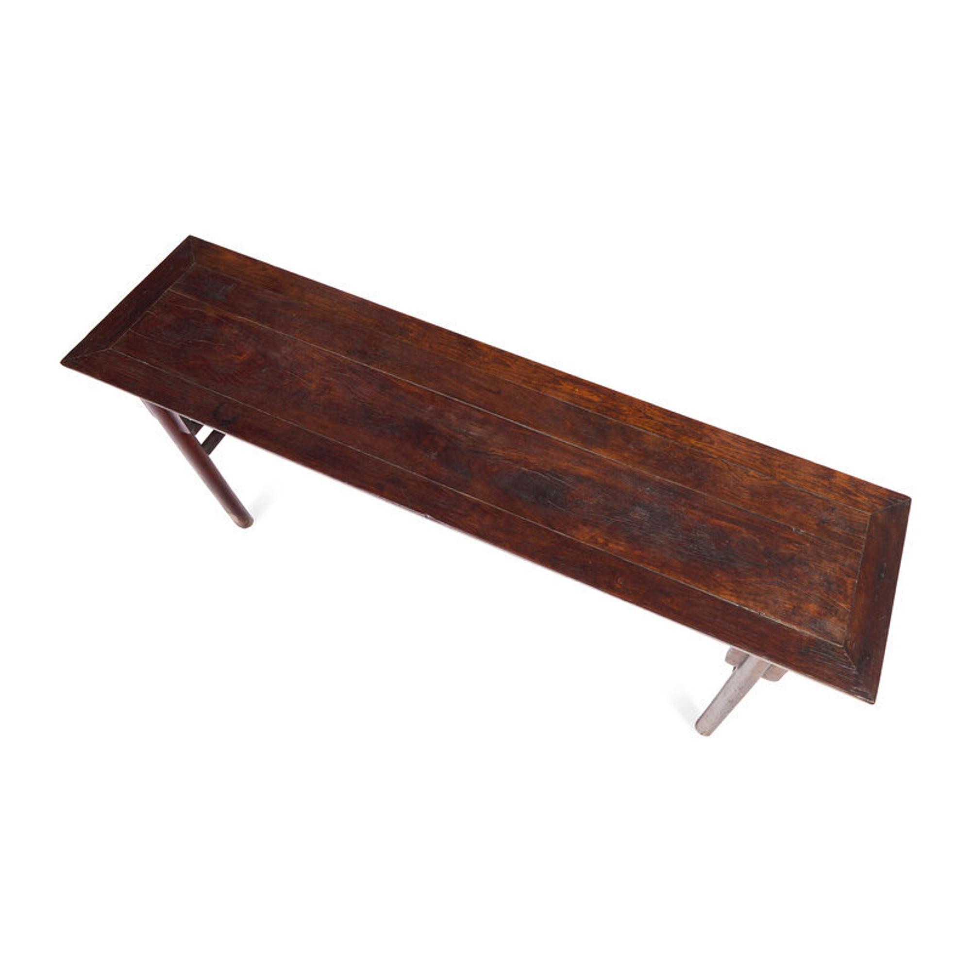 A Chinese Tielimu Recessed-Leg Altar Table, Pingtou'an, Qing Dynasty 清 鐵力木平頭案
