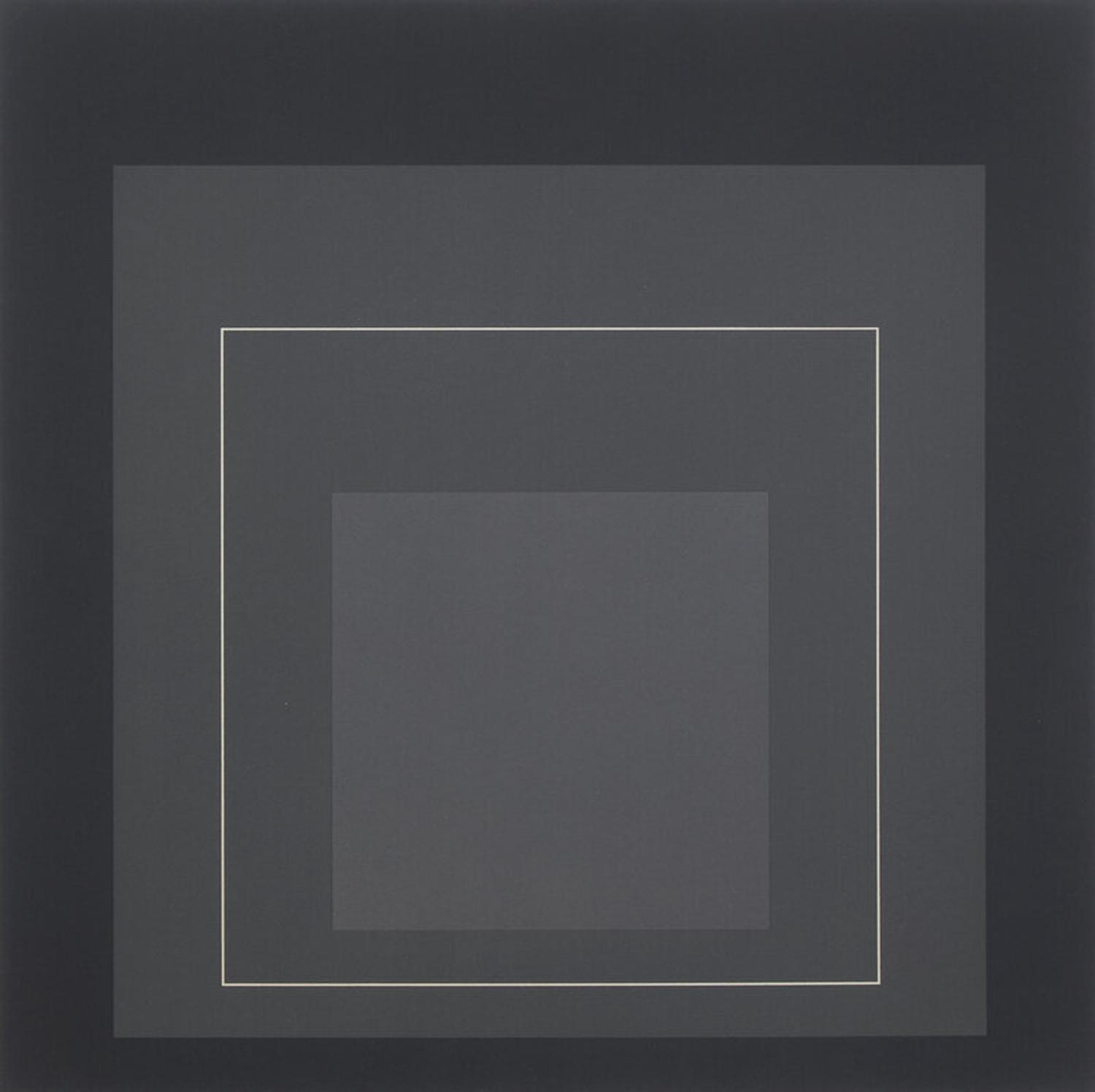 Josef Albers (American/German, 1888-1976) — WLS V (from White Line Squares (Series I)), 1966