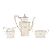 An American Silver Three-Piece Coffee Service