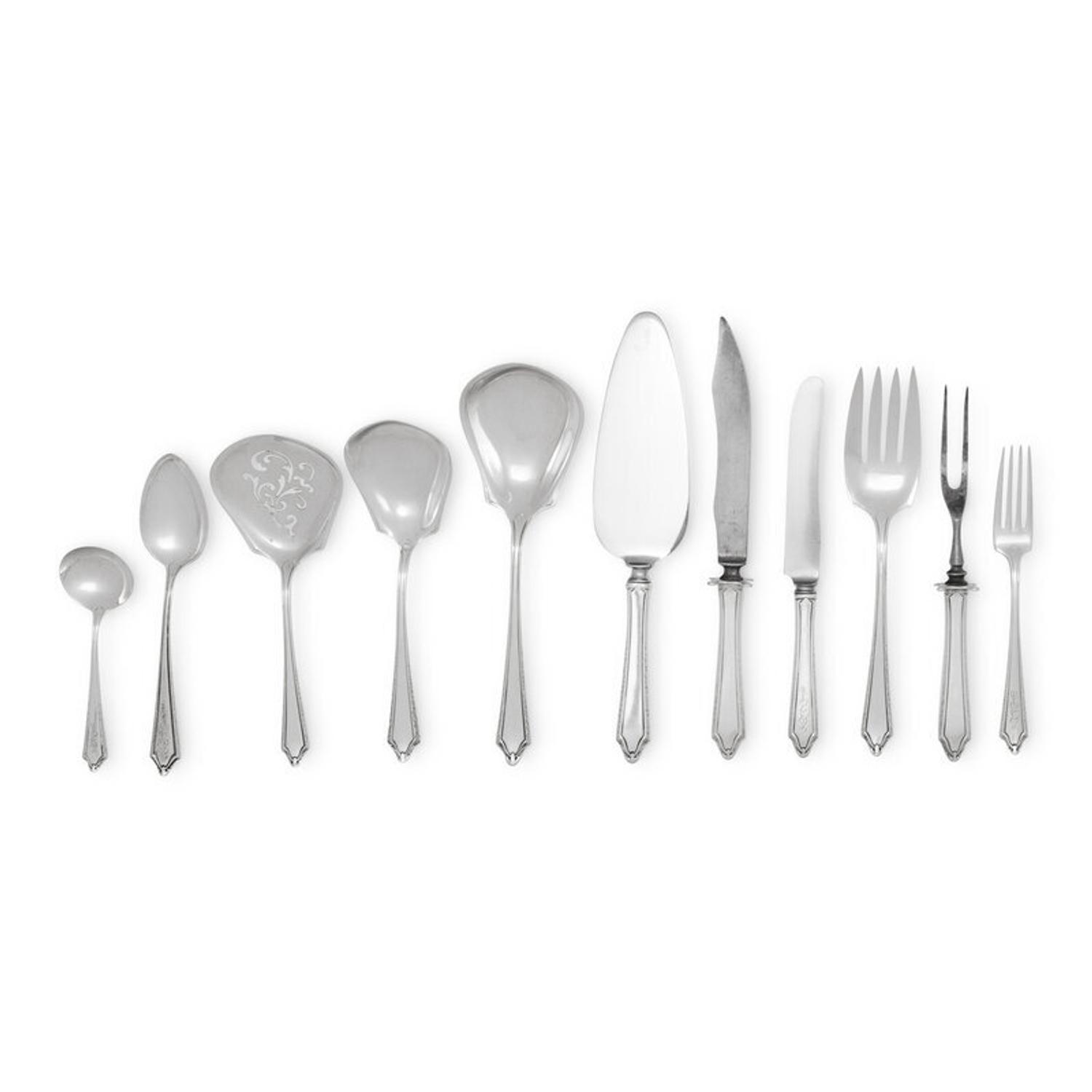 An American Silver Flatware Service