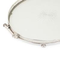 An American Silver Mounted Cut Glass Tray