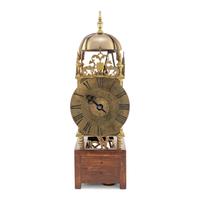 A French Brass Lantern Clock