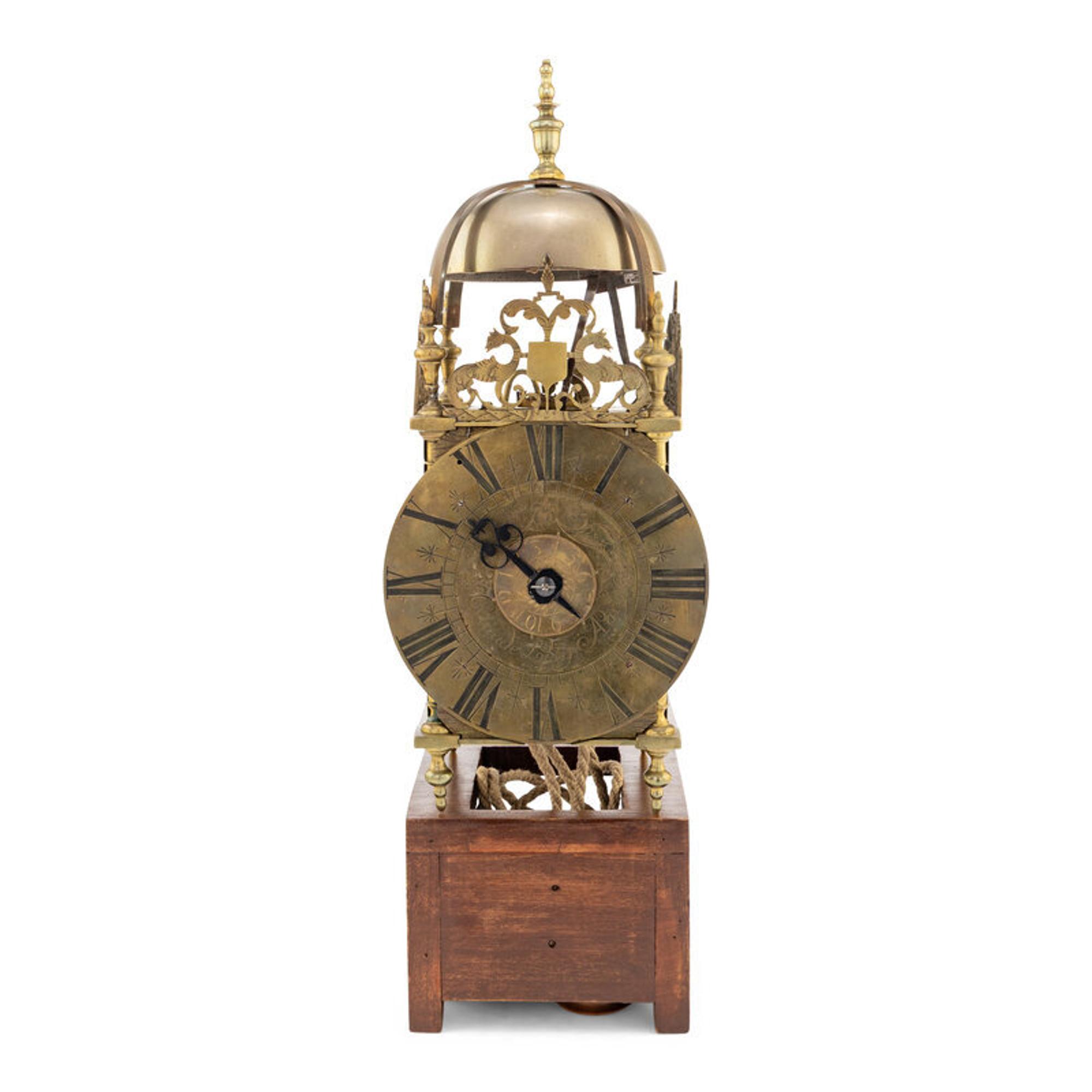 A French Brass Lantern Clock
