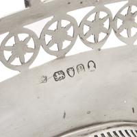 A George III Pierced Silver Lozenge-Form Sugar Basket