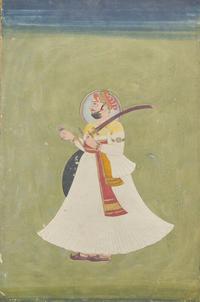 A Portrait of a Maharaja, India, Rajasthan, Jodhpur Style, Second Half of 19th Century 十九世紀下半葉 拉賈斯坦齋普爾派國王肖像