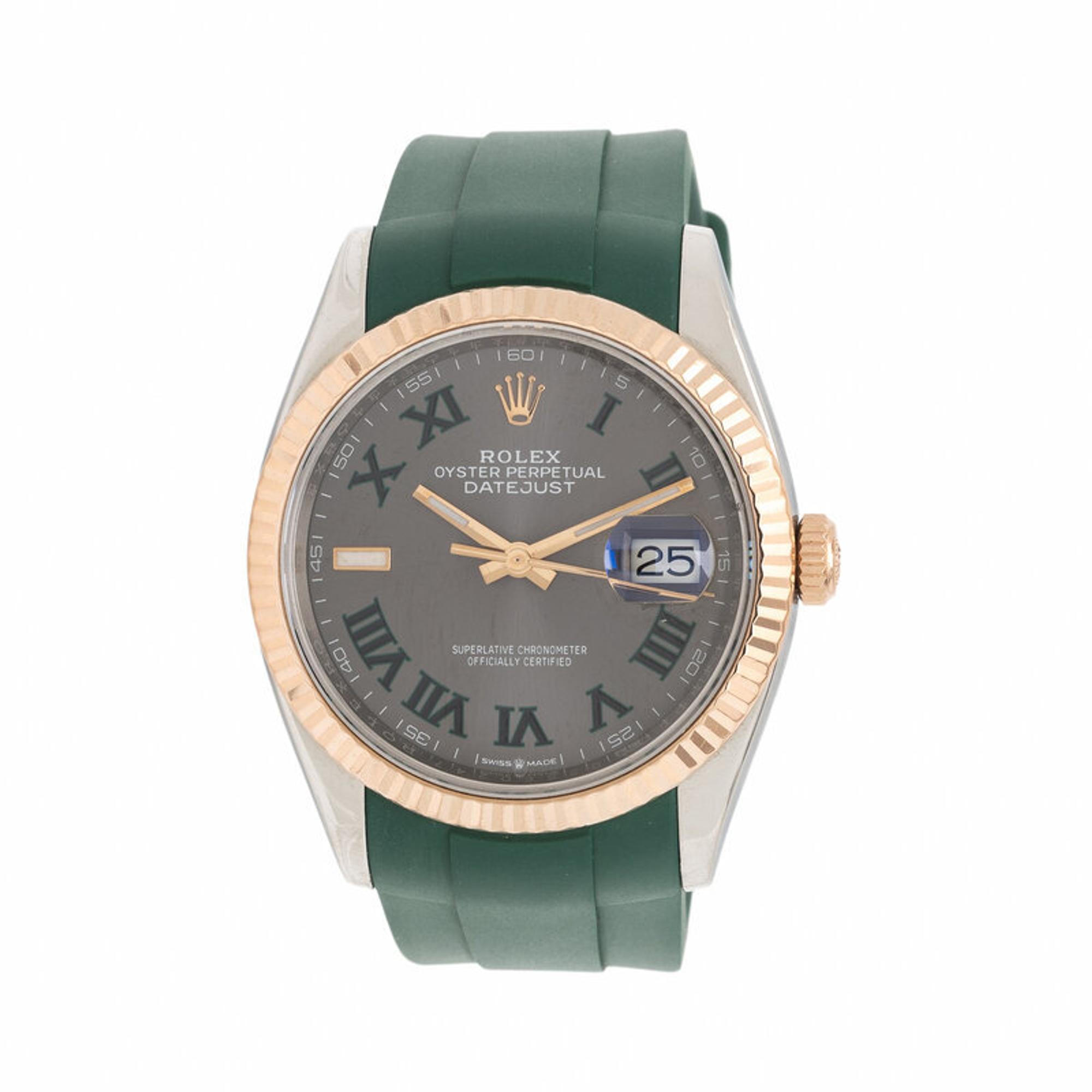 Rolex, Ref. 126261, Stainless Steel and Rose Gold 'Wimbledon' 'Datejust' Watch