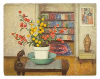Emma Fordyce MacRae (American, 1887-1974) — Hector (Jerusalem Cherries in New York Interior)