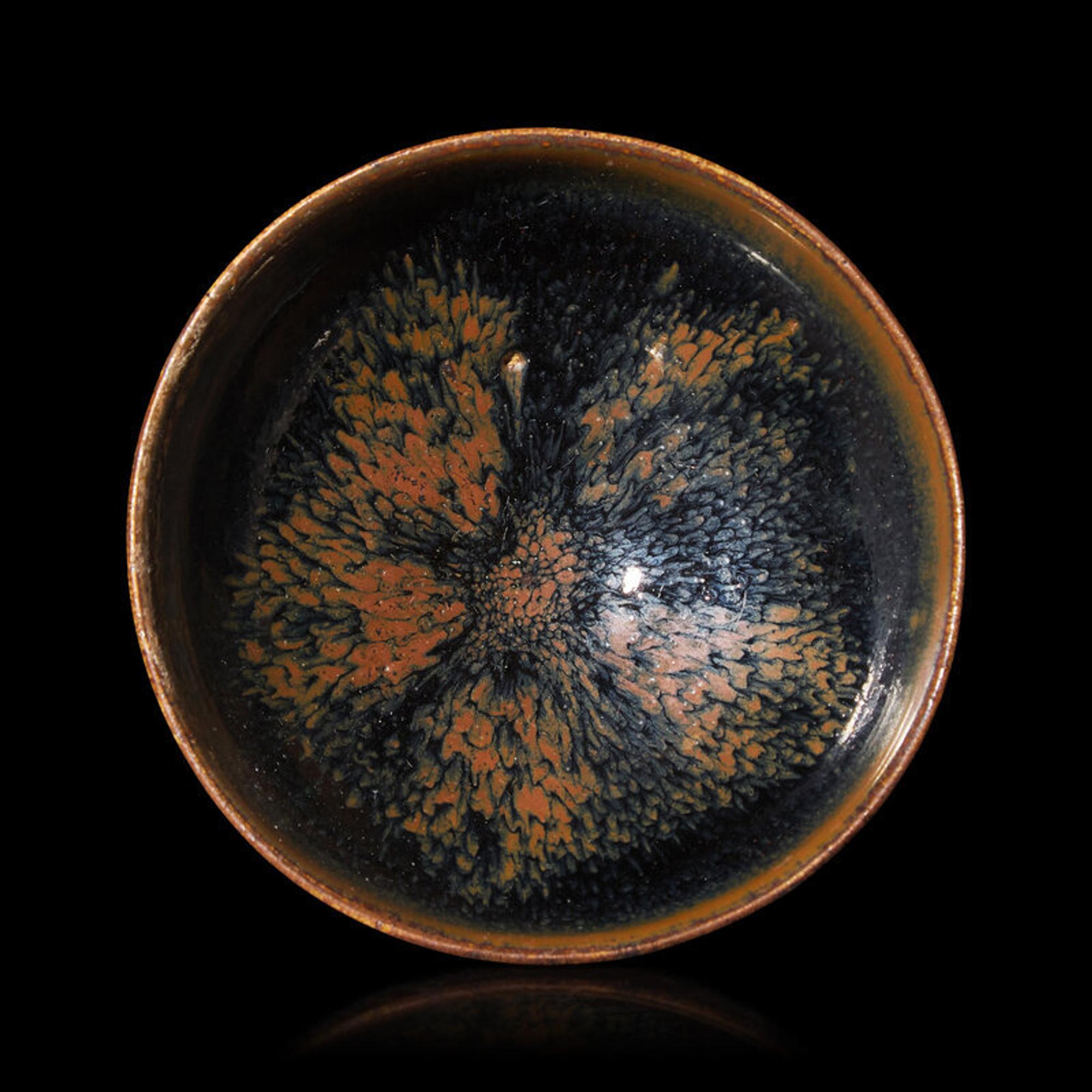 A Chinese Brown Glazed Tea Bowl, Jin Dynasty 金 山西懷仁窯油滴盞
