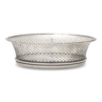 An American Pierced Silver Bread Basket