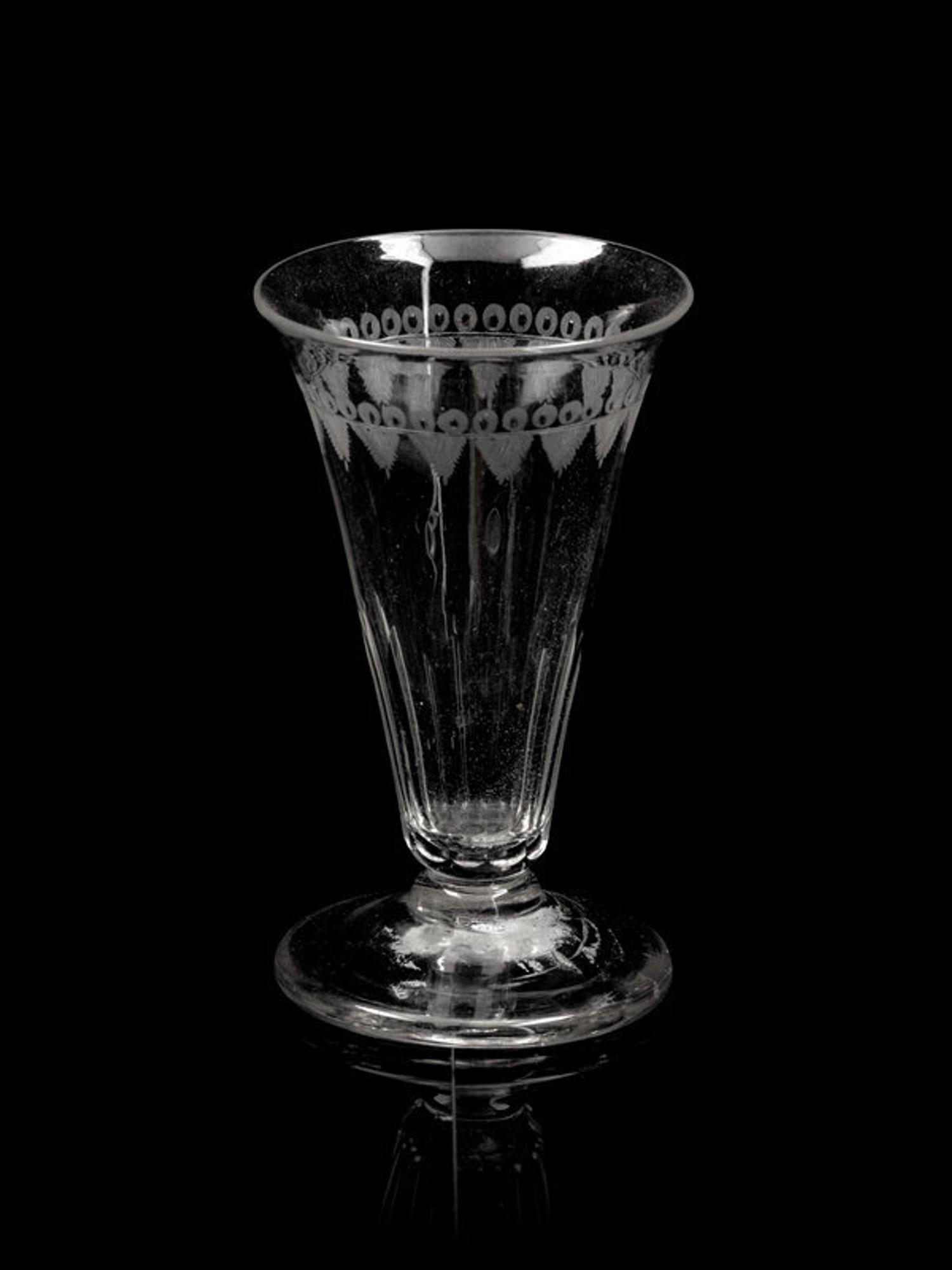 An English Cut Glass Stemware Service