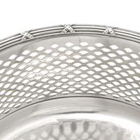 An American Pierced Silver Bread Basket